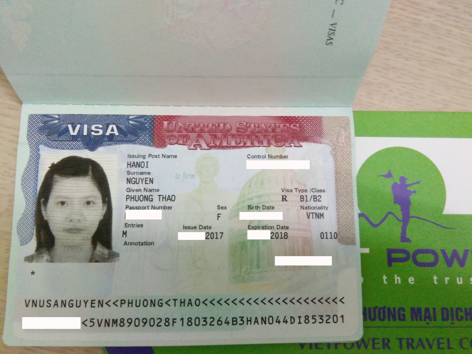 Chúc mừng visa Mỹ